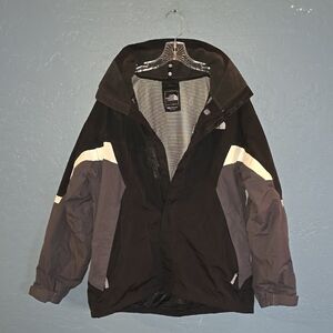 The North Face Men's Black and White Ski Jacket